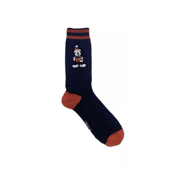 Mickey Mouse Santa Christmas Disney Novelty Socks Gift Shoe Size 6-12 NWT - Picture 2 of 3